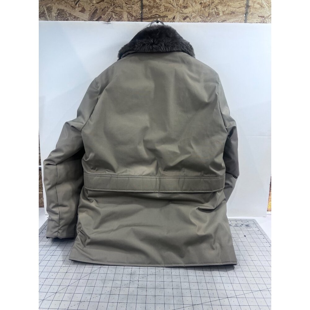 Vintage '80's Men's Browning Goose Down Coat Faux Fur Collar w/Hood Size 40 - Picture 3 of 16